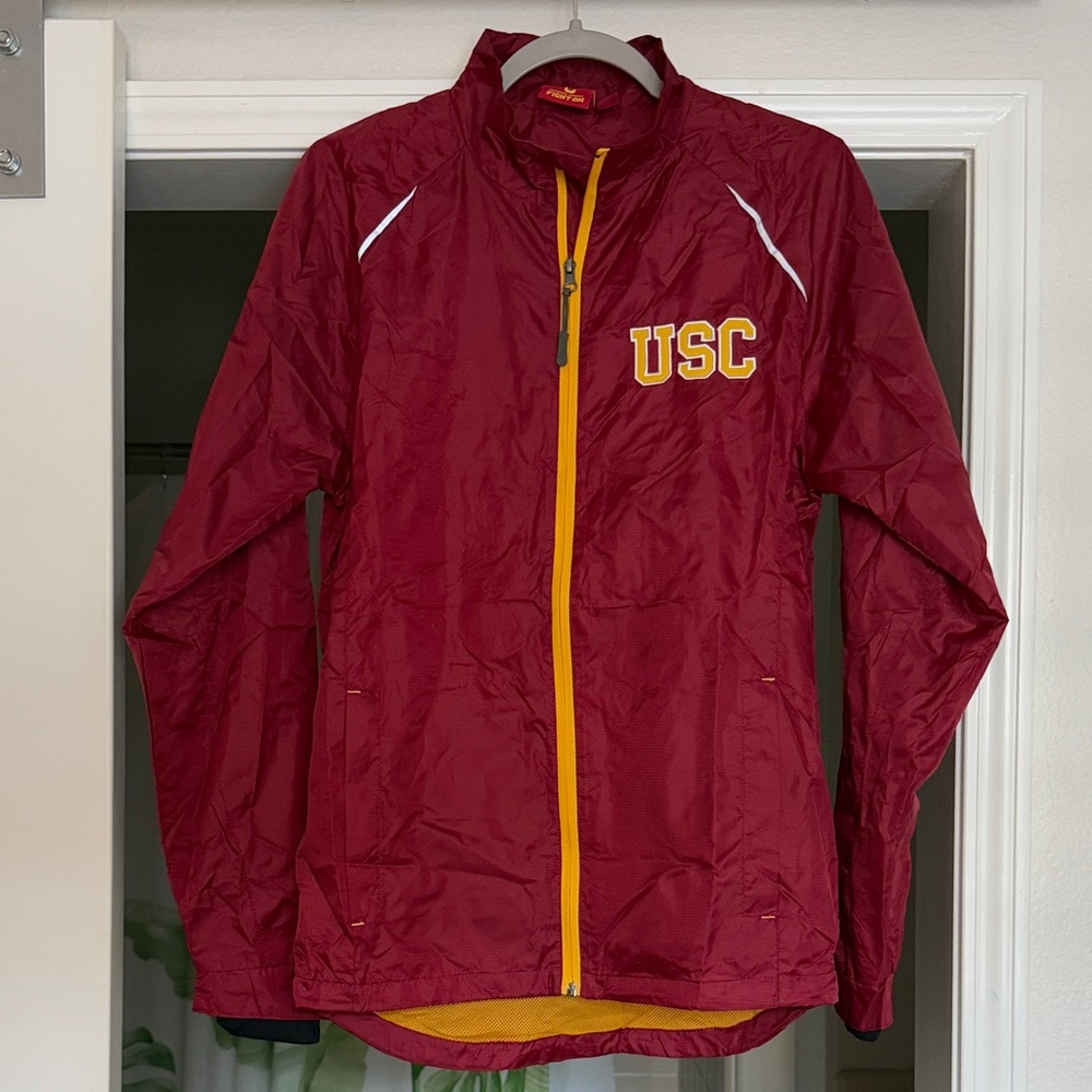 USC Red Windbreaker Jacket